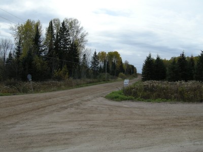 Backroads just east of Alsace, Ontario near Highway 11