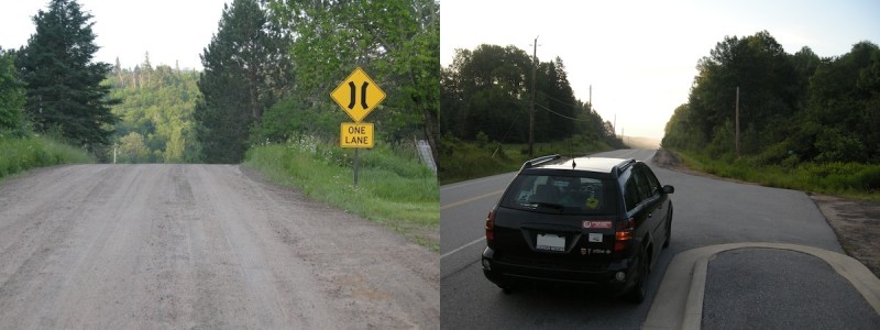 Backroads in and around Commanda, Ontario, just west of Highway 11.
