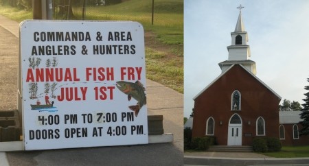 Trout Creek, Ontario, Highway 11, Church, fishing derby, yonge street